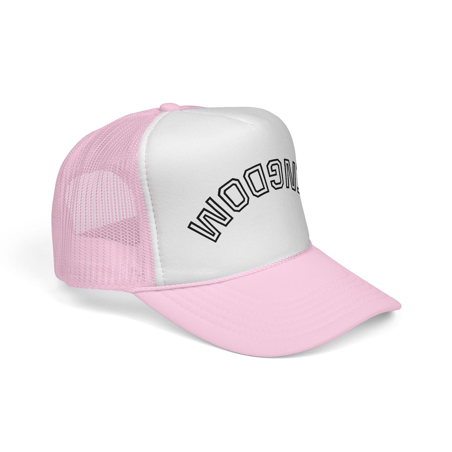 Kingdom Trucker Cap — Bold Embroidered Arch Mesh Hat