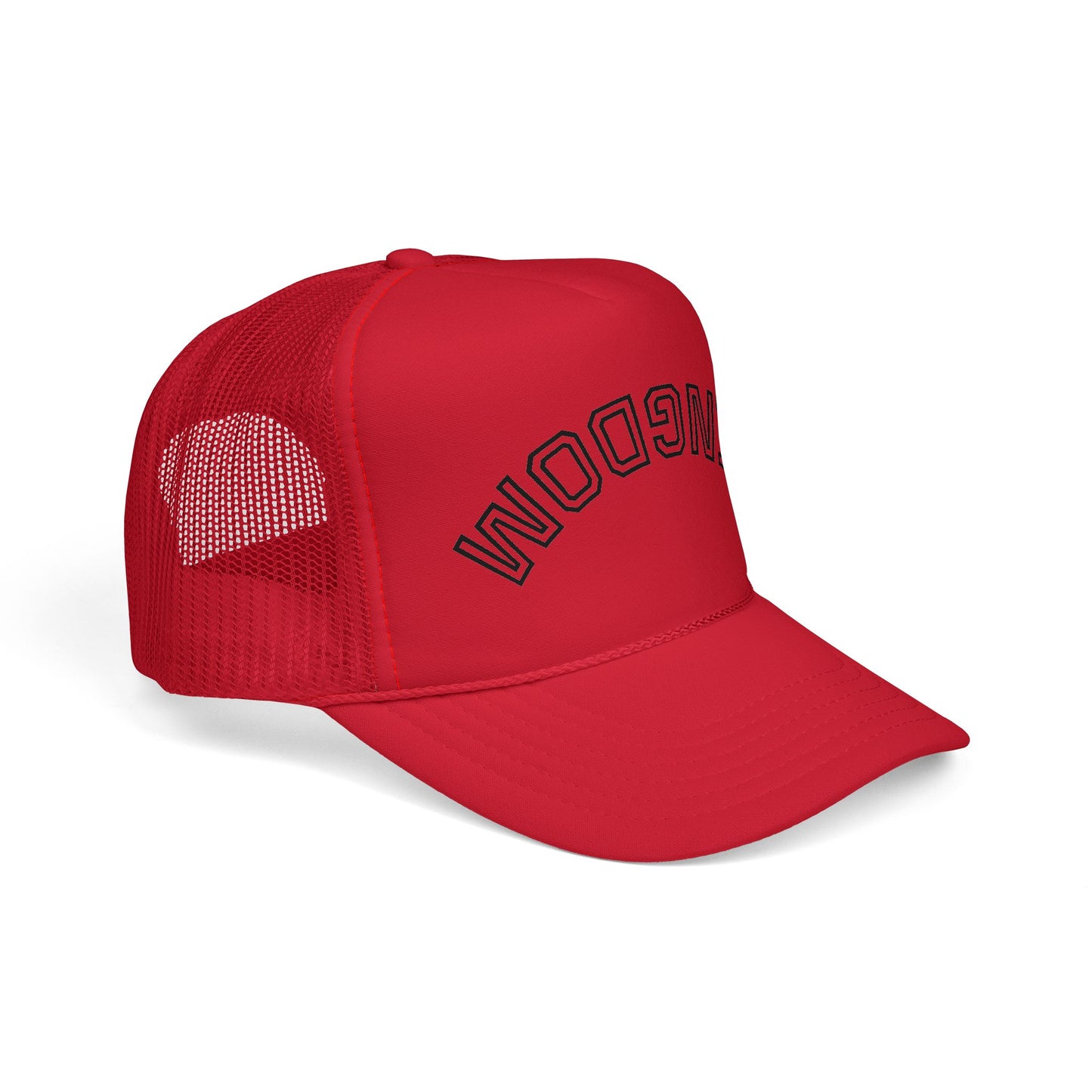 Kingdom Trucker Cap — Bold Embroidered Arch Mesh Hat