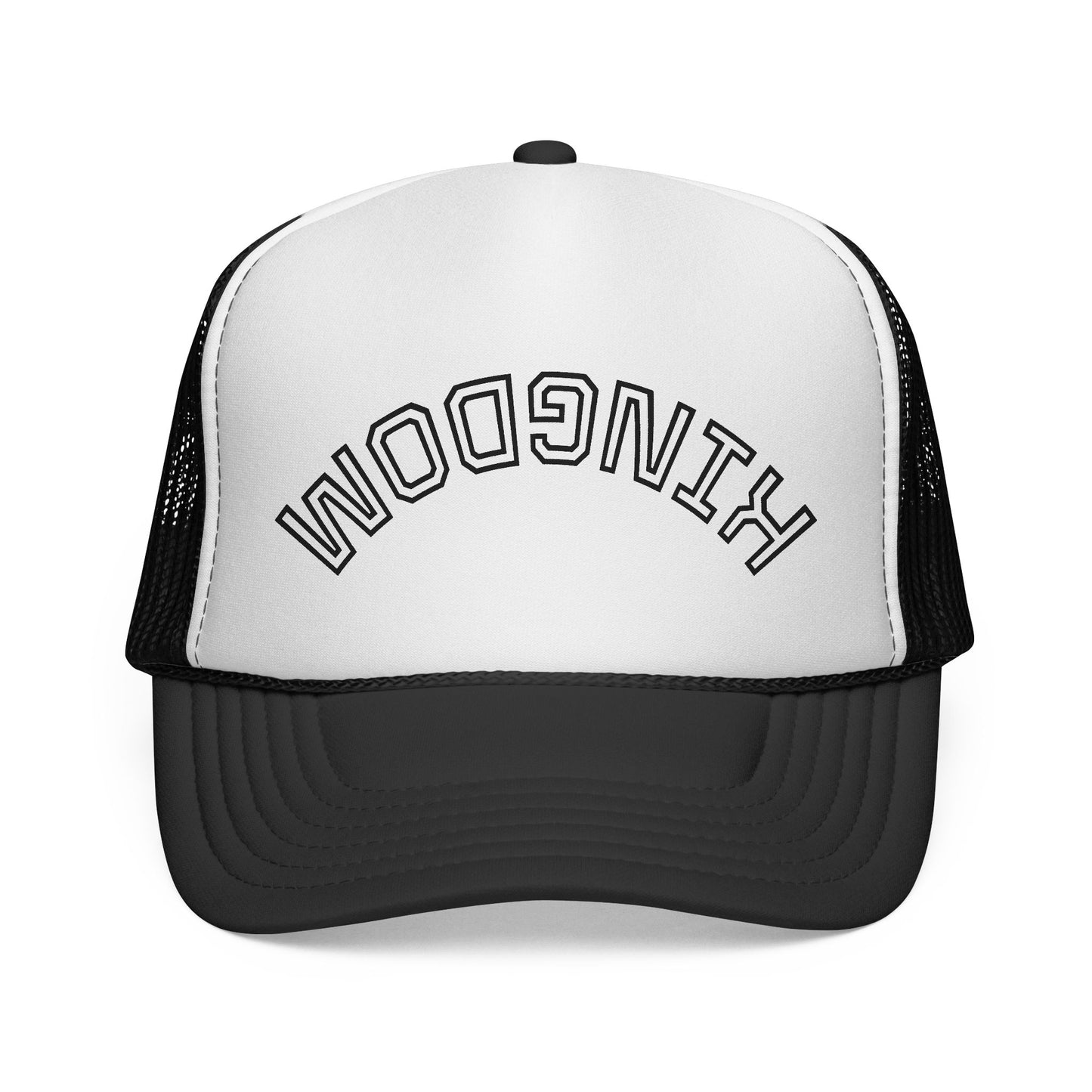 Kingdom Trucker Cap — Bold Embroidered Arch Mesh Hat