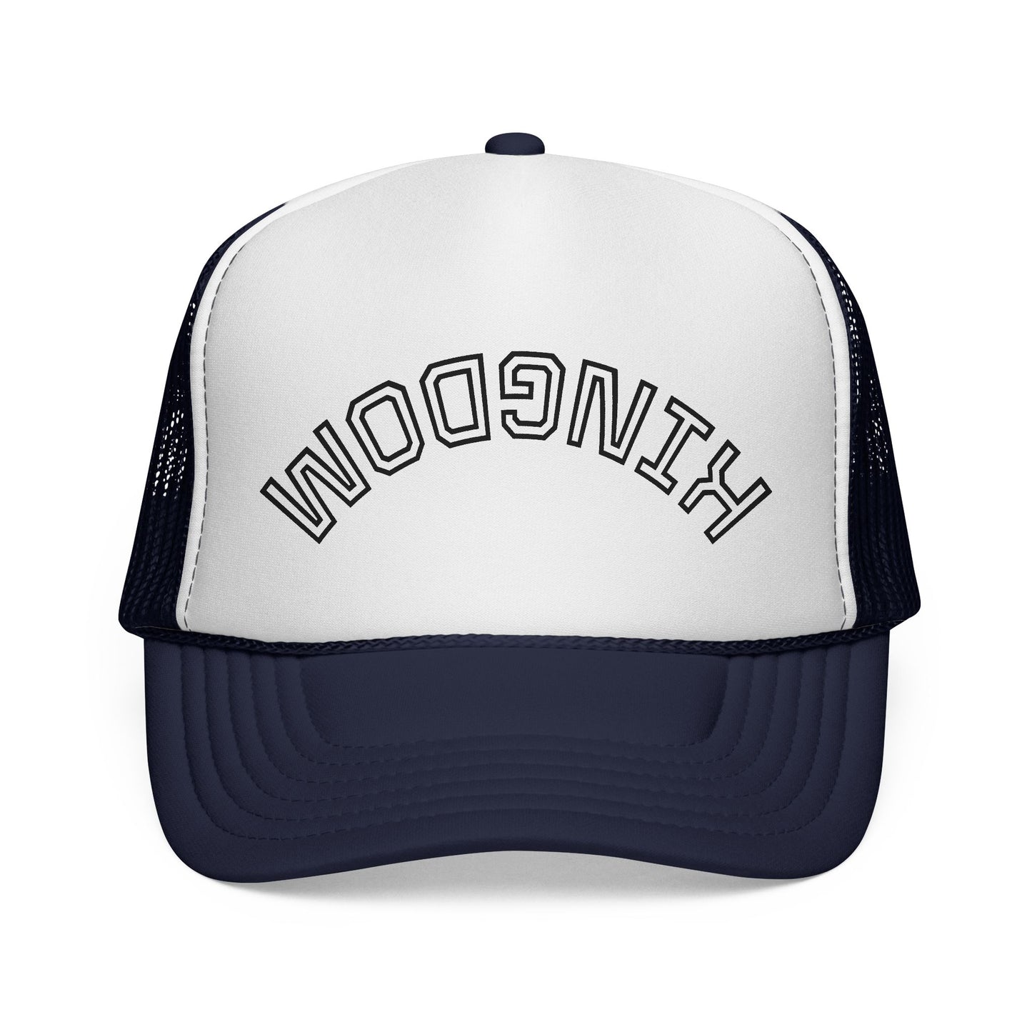 Kingdom Trucker Cap — Bold Embroidered Arch Mesh Hat