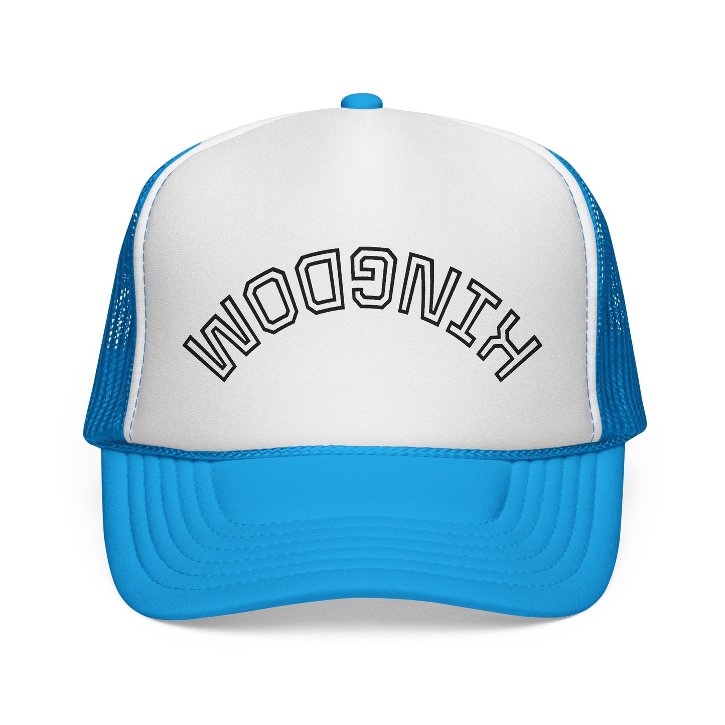 Kingdom Trucker Cap — Bold Embroidered Arch Mesh Hat