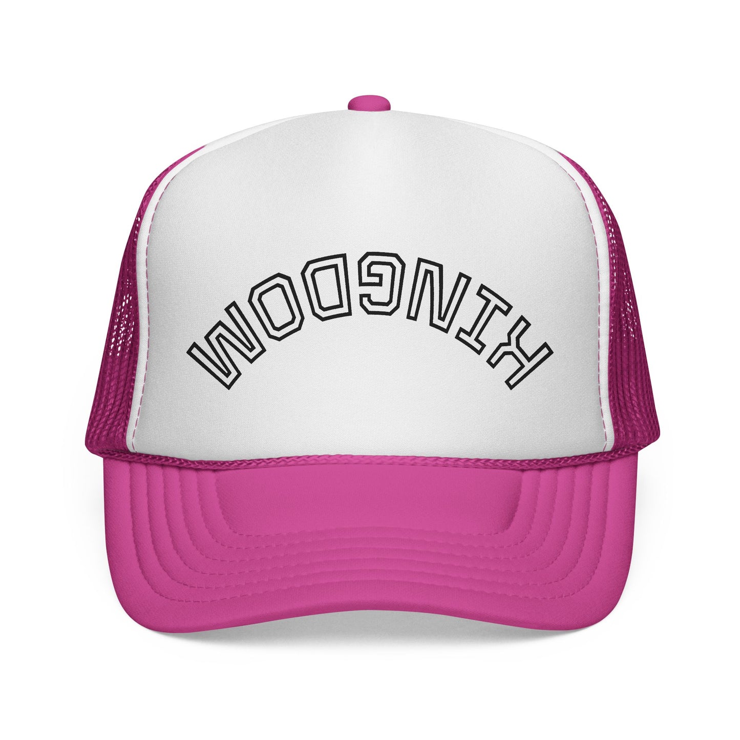 Kingdom Trucker Cap — Bold Embroidered Arch Mesh Hat