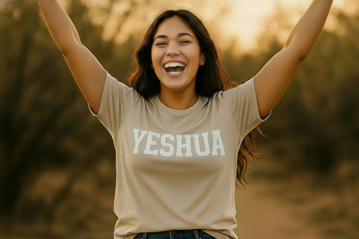 Naturally enhanced YESHUA celebration photo